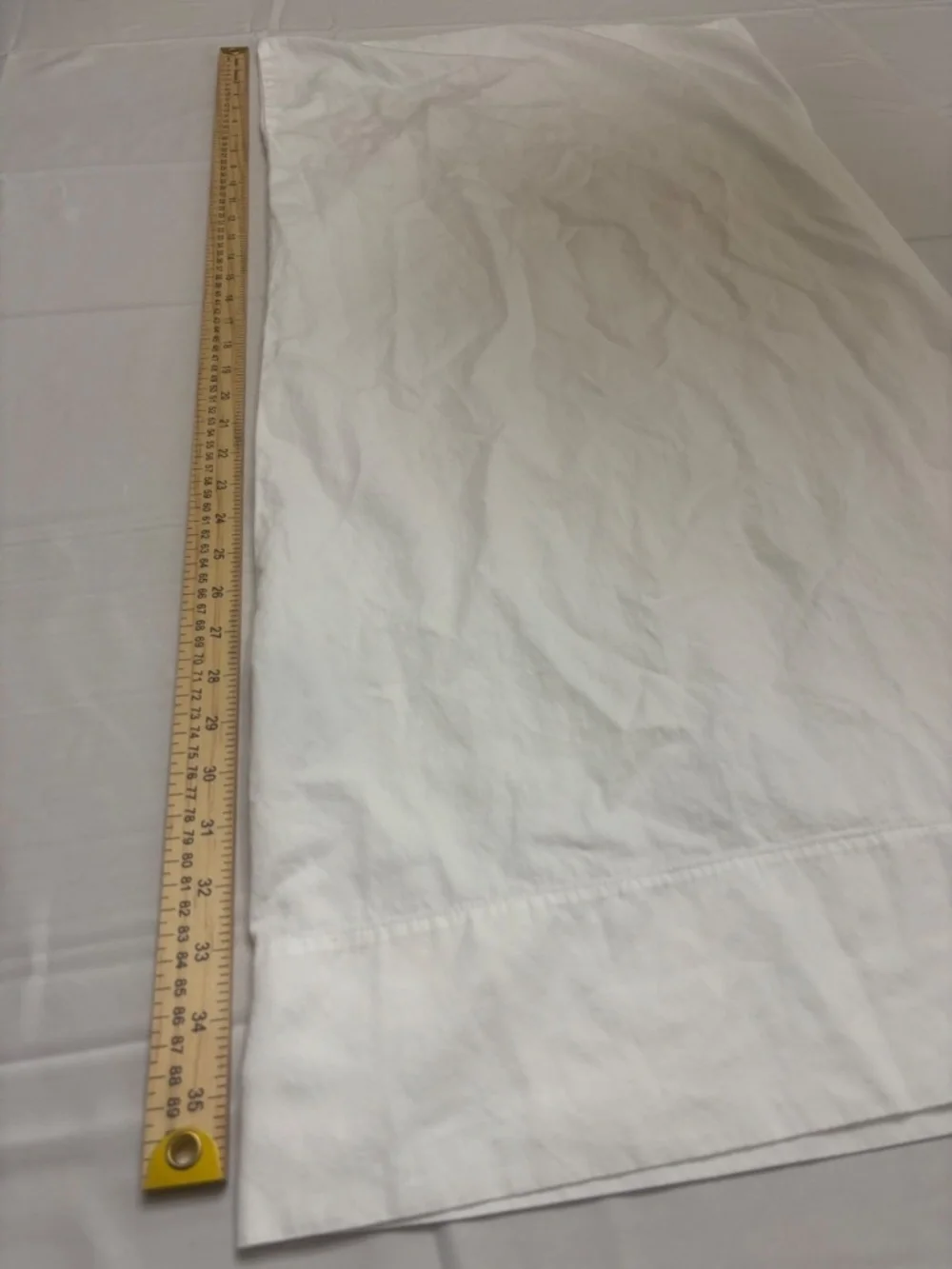Peacock Alley King Flat Sheet and 1 King Pillowcase White 100% Cotton Breathable